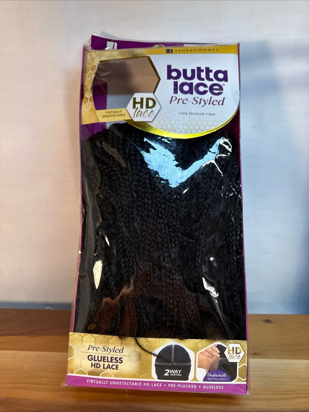 Sensationnel Butta Lace pre-styled‎ 2 Way Parting synthetic HD lace wig Unit 1